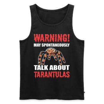Tarantula-Spinne kann spontan über Taranteln - Männer Premium Bio Tank Top - Schwarz - Vorne - AI Model Male 178 light (178cm)
