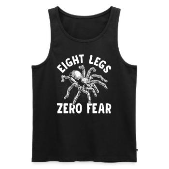 Eight Legs Zero Fear Tarantula Propriétaire Pet - Débardeur bio Premium Homme - noir - Devant - Michal (187cm)