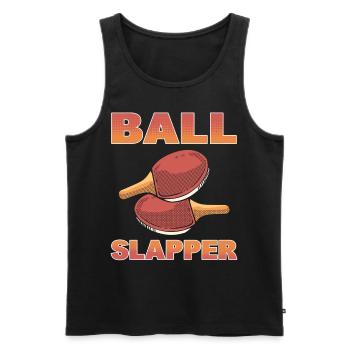 Ping Pong Slapper Table Tennis - Débardeur bio Premium Homme - noir - Devant - Michal (187cm)