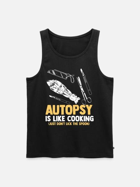 Funny coroner - Men's Premium Organic Tank Top - black