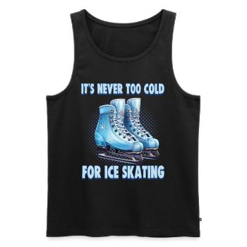Ice skater Ice skating Ice skating - Men's Premium Organic Tank Top - black - Front - Michal (187cm)