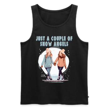 Ice skater Ice skating Ice skating - Men's Premium Organic Tank Top - black - Front - Michal (187cm)