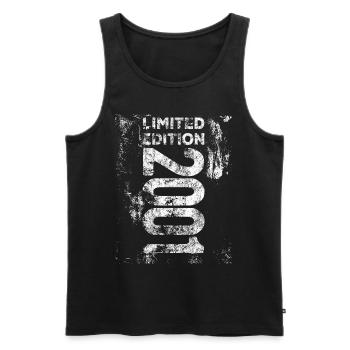 Limited Edition 2001 23. Geburtstag 2001 geboren - Männer Premium Bio Tank Top - Schwarz - Vorne - Michal (187cm)