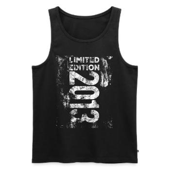 Limited Edition 2013 Geburtstag 2013 geboren Retro - Männer Premium Bio Tank Top - Schwarz - Vorne - Michal (187cm)