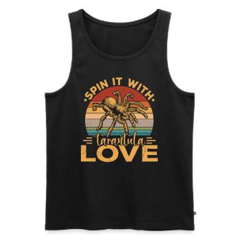 Tarantula Love Tarantulas Pet - Men's Premium Organic Tank Top - black - Front - Michal (187cm)