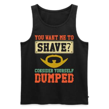 Beard Lover Bearded Man You Want - Männer Premium Bio Tank Top - Schwarz - Vorne - Michal (187cm)