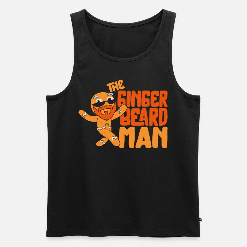 Beard Lover Bearded Man Christmas - Männer Premium Bio Tank Top - Schwarz