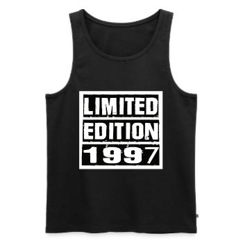 Limited Edition 1997 Geburtstag 1997 Vintage Retro - Männer Premium Bio Tank Top - Schwarz - Vorne - Michal (187cm)