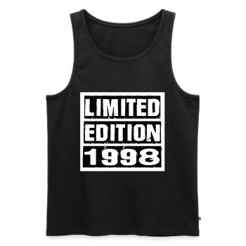 Edition Limitée 1998 Anniversaire 1998 Vintage Rétro - Débardeur bio Premium Homme - noir - Devant - Michal (187cm)