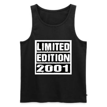 Limited Edition 2001 Geburtstag 2001 Vintage Retro - Männer Premium Bio Tank Top - Schwarz - Vorne - Michal (187cm)