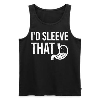 Funny gastric sleeve bypass surgery bariatrics - Men's Premium Organic Tank Top - black - Front - Michal (187cm)