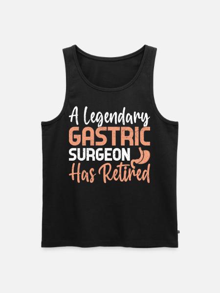Funny stomach sleeve - Men's Premium Organic Tank Top - black