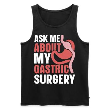 Funny bypass surgery - Men's Premium Organic Tank Top - black - Front - AI Model Male 178 light (178cm)