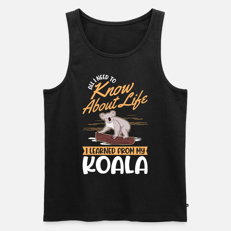 Koala Gift Koala Bear - Men's Premium Organic Tank Top - black