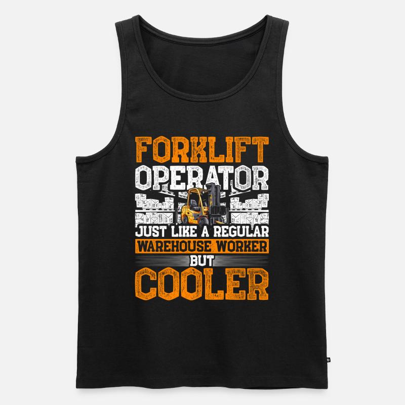 Gabelstaplerfahrer - Männer Premium Bio Tank Top - Schwarz