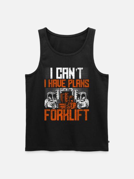 Forklift driver - Men's Premium Organic Tank Top - black
