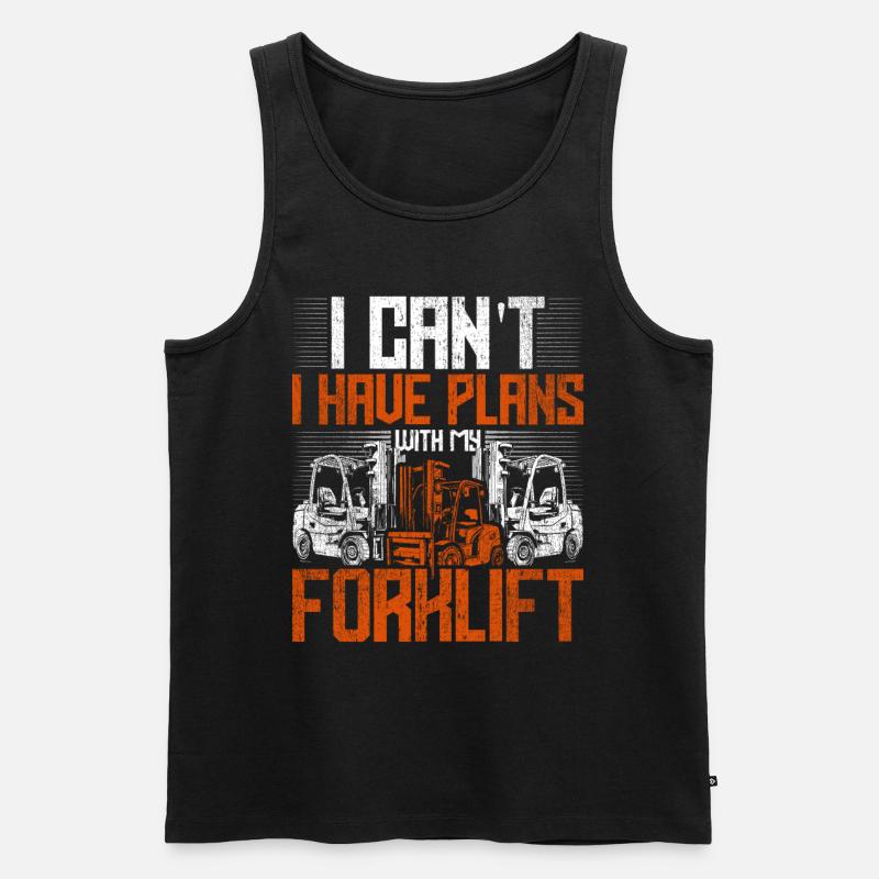Gabelstaplerfahrer - Männer Premium Bio Tank Top - Schwarz