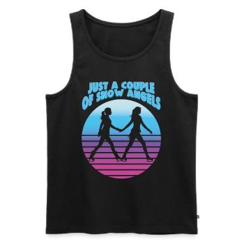 Ice skater Ice skating Ice skating - Men's Premium Organic Tank Top - black - Front - Michal (187cm)