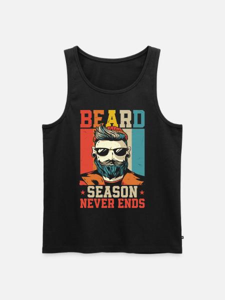 Beard Lover Bearded Man Beard - Men's Premium Organic Tank Top - black