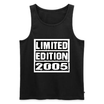 Limited Edition 2005 Geburtstag 2005 Vintage Retro - Männer Premium Bio Tank Top - Schwarz - Vorne - AI Model Male 178 light (178cm)