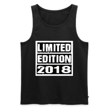 Limited Edition 2018 Geburtstag 2018 Vintage Retro - Männer Premium Bio Tank Top - Schwarz - Vorne - AI Model Male 178 light (178cm)