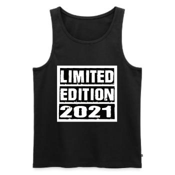 Limited Edition 2021 Birthday 2021 Vintage Retro - Men's Premium Organic Tank Top - black - Front - Michal (187cm)