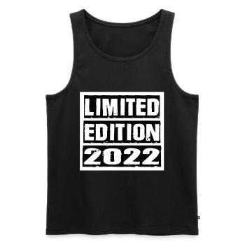 Edition Limitée 2022 Anniversaire 2022 Vintage Rétro - Débardeur bio Premium Homme - noir - Devant - Michal (187cm)