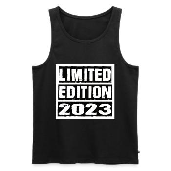 Edition Limitée 2023 Anniversaire 2023 Vintage Rétro - Débardeur bio Premium Homme - noir - Devant - Michal (187cm)