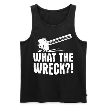Funny House Demolition Day Vorschlaghammer - Männer Premium Bio Tank Top - Schwarz - Vorne - AI Model Male 178 light (178cm)