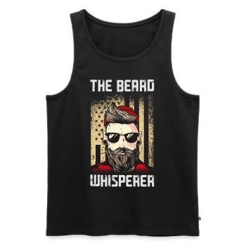 Beard Lover Bearded Man The Beard - Men's Premium Organic Tank Top - black - Front - AI Model Male 178 light (178cm)