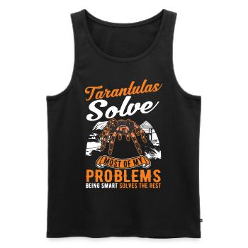 Tarantula Spider Tarantula - Men's Premium Organic Tank Top - black - Front - Michal (187cm)