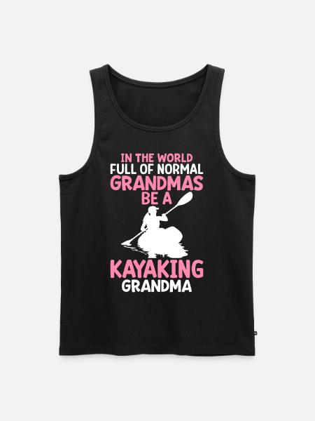 Kayak Granny Kayaker Granny - Men's Premium Organic Tank Top - black