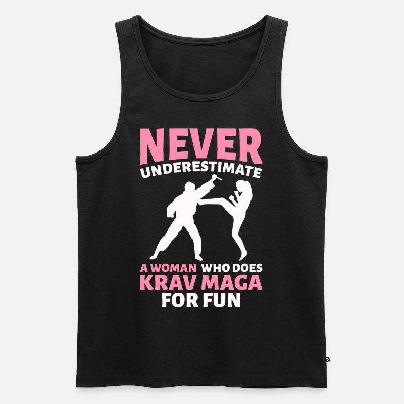 Krav Maga Kampfkunst - Männer Premium Bio Tank Top - Schwarz