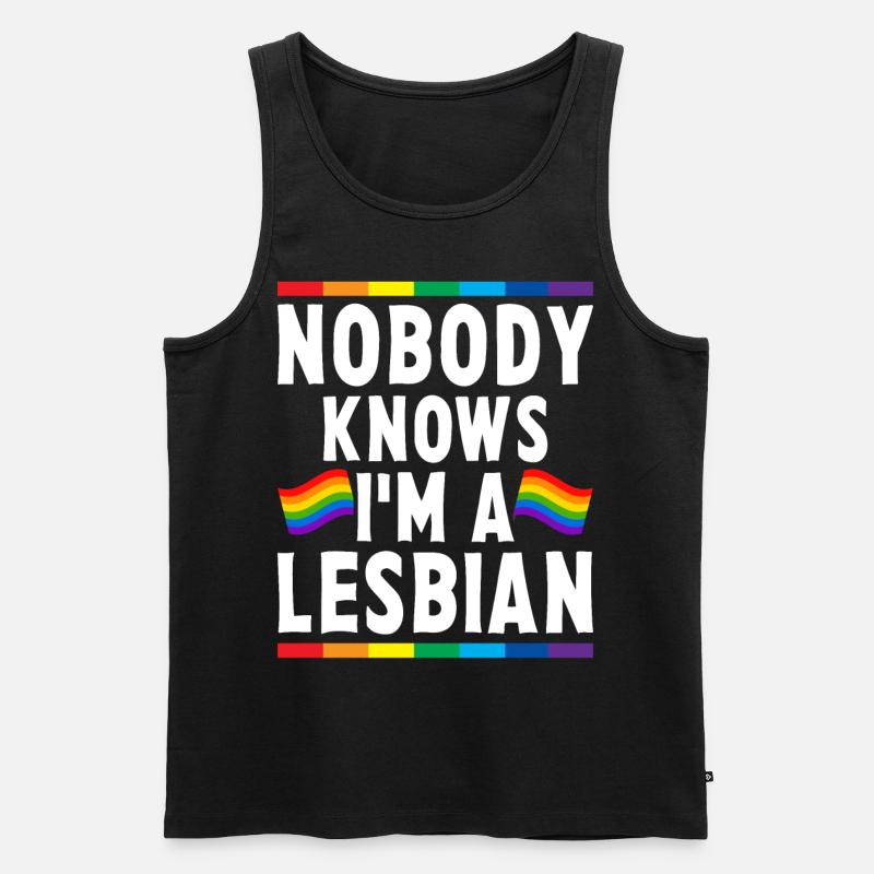 LGBTQ - Männer Premium Bio Tank Top - Schwarz