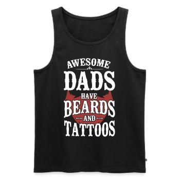 Beard Lover Bearded Man Dad - Männer Premium Bio Tank Top - Schwarz - Vorne - Michal (187cm)