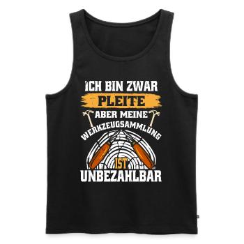 Holzschnitzer Holzschnitzerei - Männer Premium Bio Tank Top - Schwarz - Vorne - Michal (187cm)