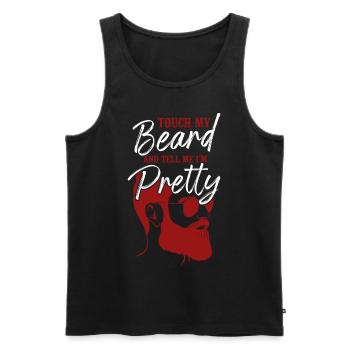 Beard Lover Bearded Man Ginger - Men's Premium Organic Tank Top - black - Front - AI Model Male 178 light (178cm)