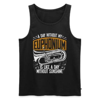 Euphonium Eufonium Euphoniste - Débardeur bio Premium Homme - noir - Devant - Michal (187cm)