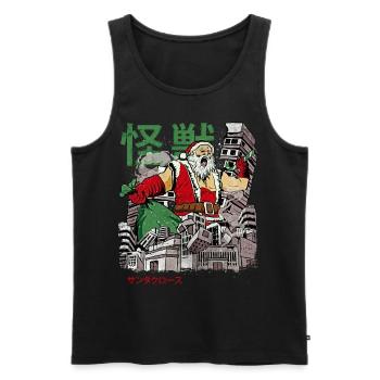 Kaiju Weihnachtsmann Japanisch Anime Monster Weihn - Männer Premium Bio Tank Top - Schwarz - Vorne - AI Model Male 178 light (178cm)