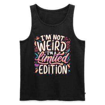 Je suis une Vintage Grafitti en édition limitée Déclaration - Débardeur bio Premium Homme - noir - Devant - Michal (187cm)