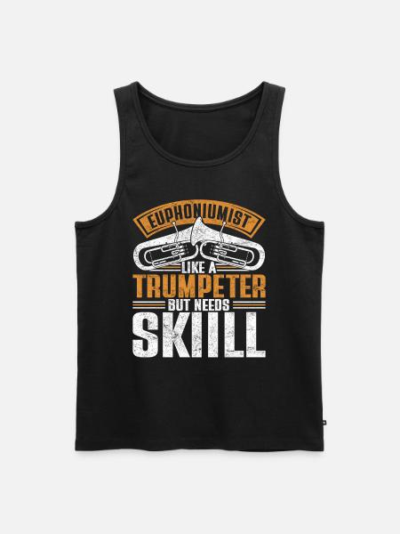 Euphonium Euphonist - Männer Premium Bio Tank Top - Schwarz