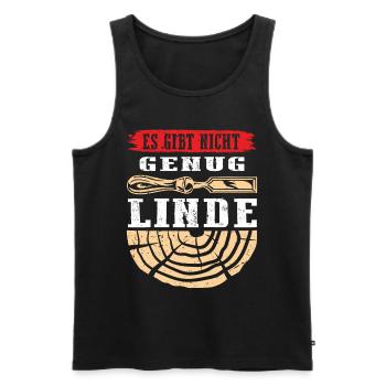 Holzschnitzer Holzschnitzerei - Männer Premium Bio Tank Top - Schwarz - Vorne - Michal (187cm)