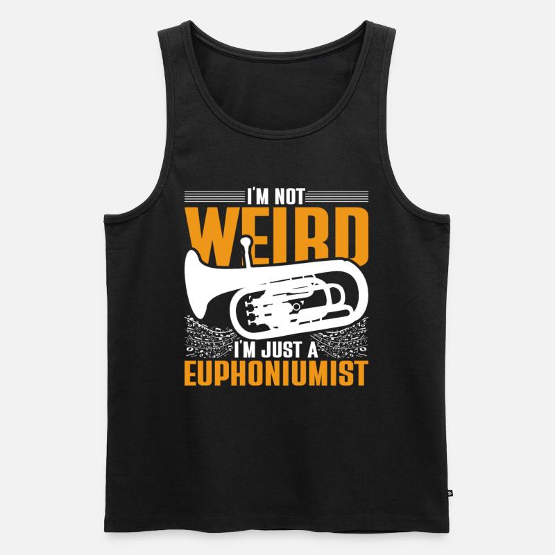 Euphonium Euphonist - Männer Premium Bio Tank Top - Schwarz