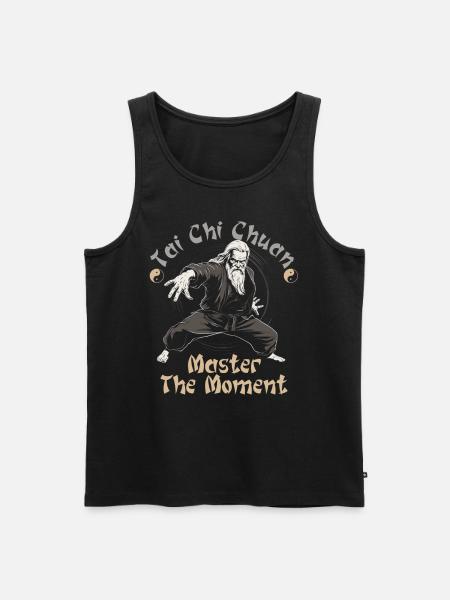 Tai Chi Chuan Master the Moment Taijiquan - Men's Premium Organic Tank Top - black
