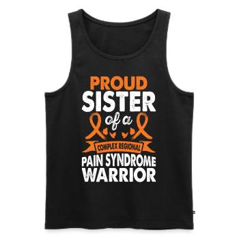 Soeur du Crps Mois de sensibilisation des guerriers Orange - Débardeur bio Premium Homme - noir - Devant - Michal (187cm)