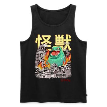 Kaiju Schleim Japanische Anime Monster - Männer Premium Bio Tank Top - Schwarz - Vorne - Michal (187cm)