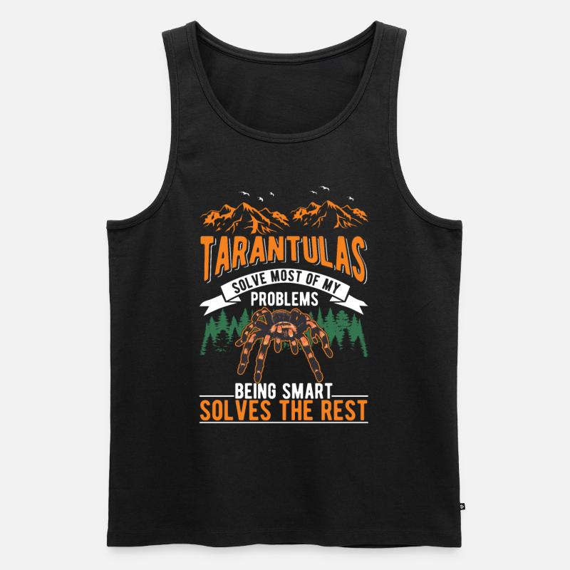 Tarantel Spinne Tarantula - Männer Premium Bio Tank Top - Schwarz