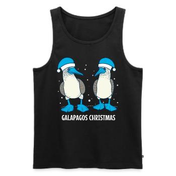 Galapagos Christmas - Männer Premium Bio Tank Top - Schwarz - Vorne - Michal (187cm)