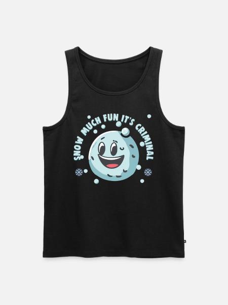 Snowball Fight Crew - Snow much fun it's criminal - Men's Premium Organic Tank Top - black