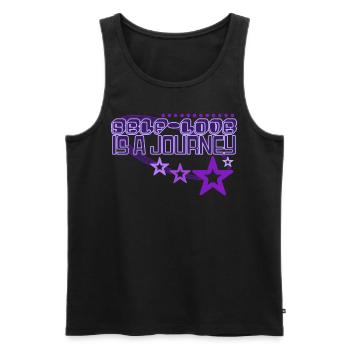 Self Love Is A Journey Y2K Nostalgia 2000s Aesthet - Männer Premium Bio Tank Top - Schwarz - Vorne - AI Model Male 178 light (178cm)